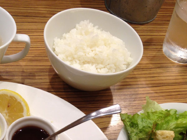 意外にも美味しかった米
