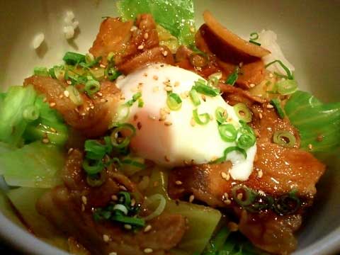 鳥の丼