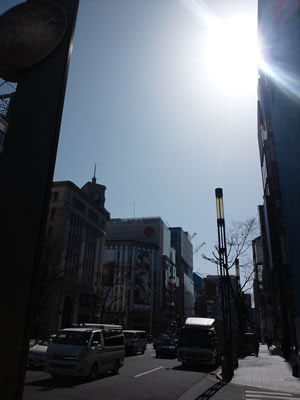 銀座の晴れ景色