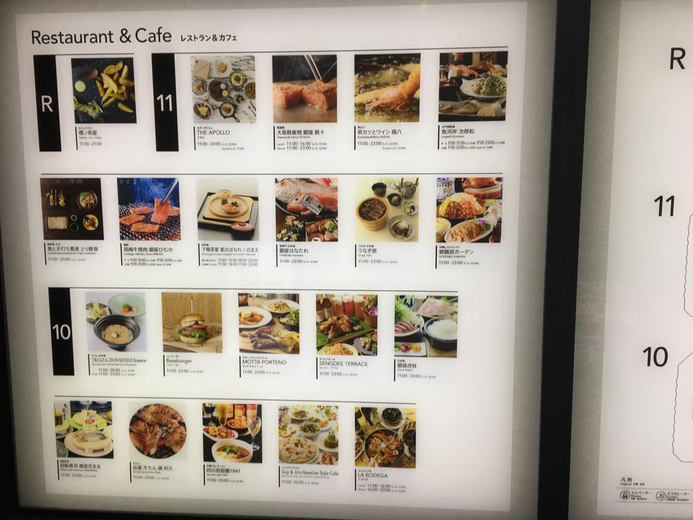 たくさんの食事の写真でテンションマックス。